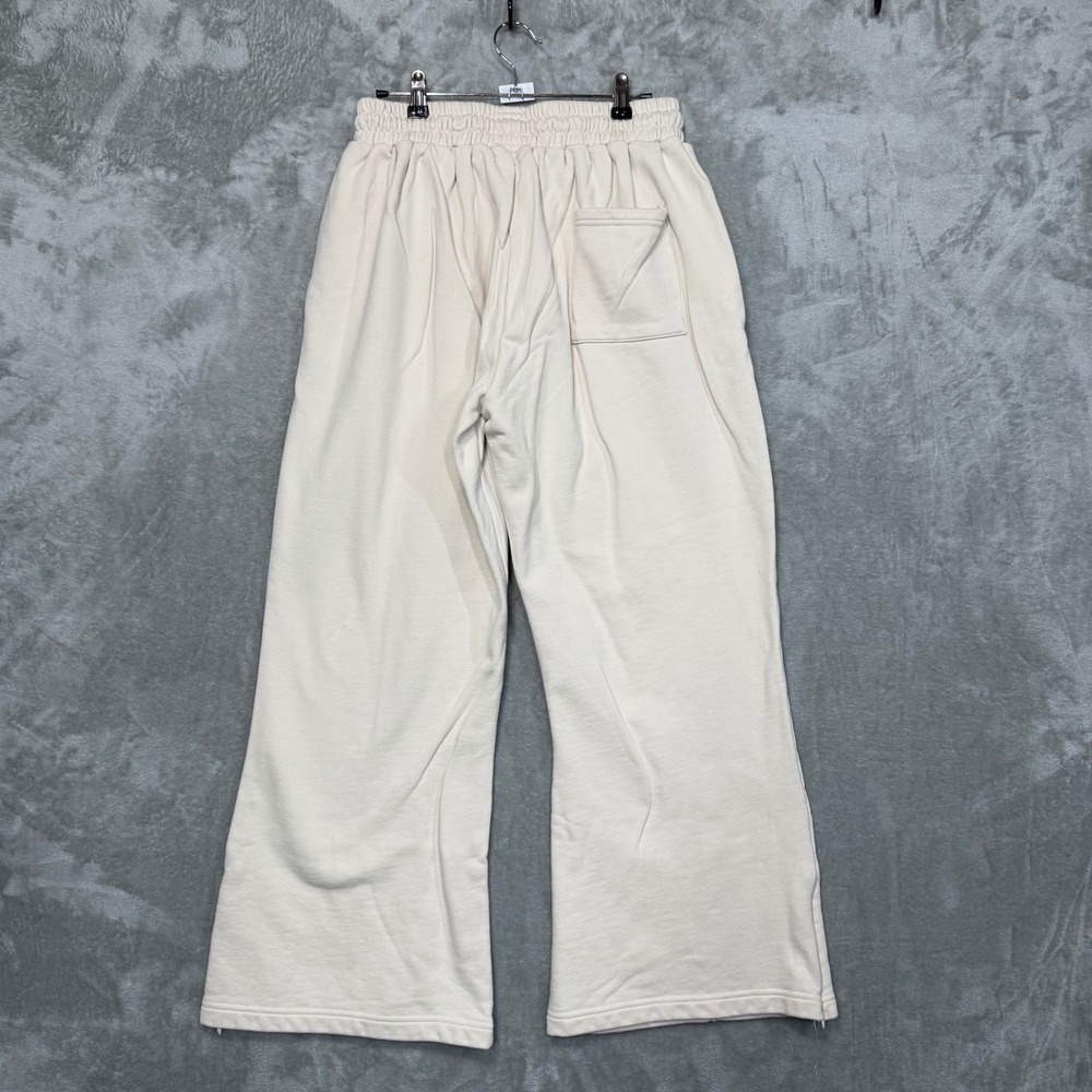 Inaka Power Sweatpants Unisex XL Cream Wide Leg Streetwear Baggy - Picture 2 of 9